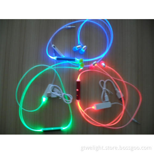 LED Flashing in-Ear Earphone Visible